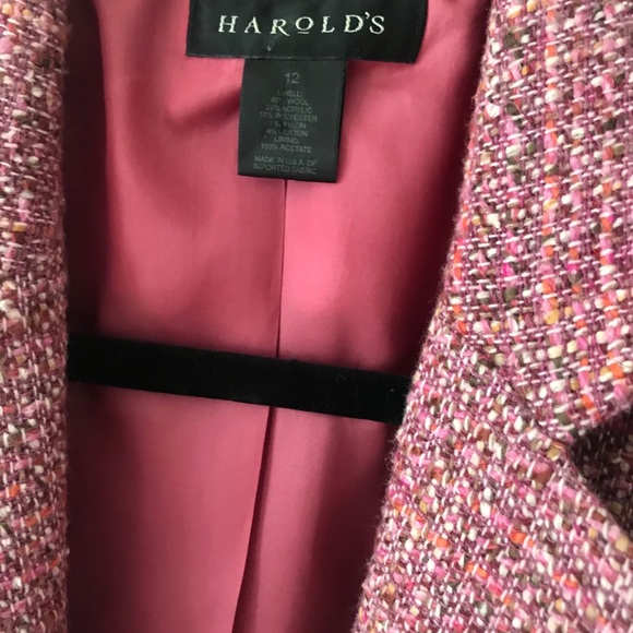 Harolds dusty pink wool tweed blazer - Picture 6 of 7